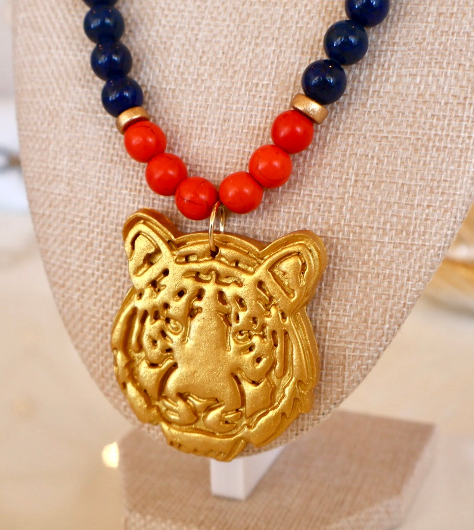 TIGER FACE NECKALACE
