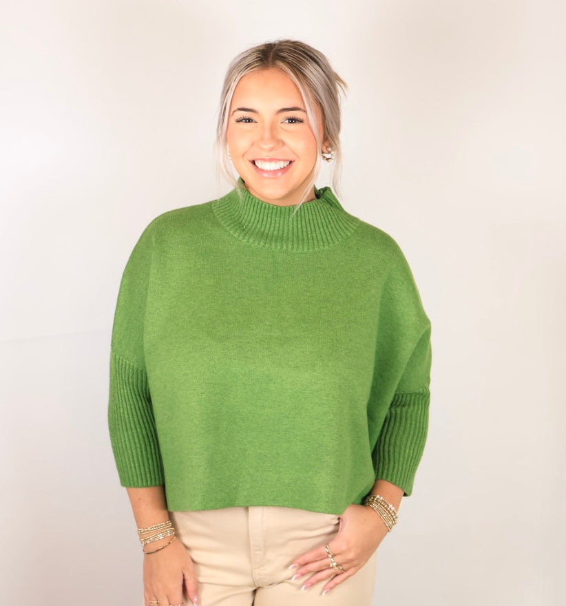 HATTIE SWEATER - WINTER GREEN