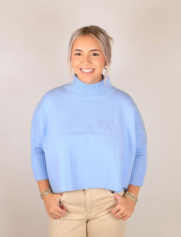 HATTIE SWEATER - LT. BLUE