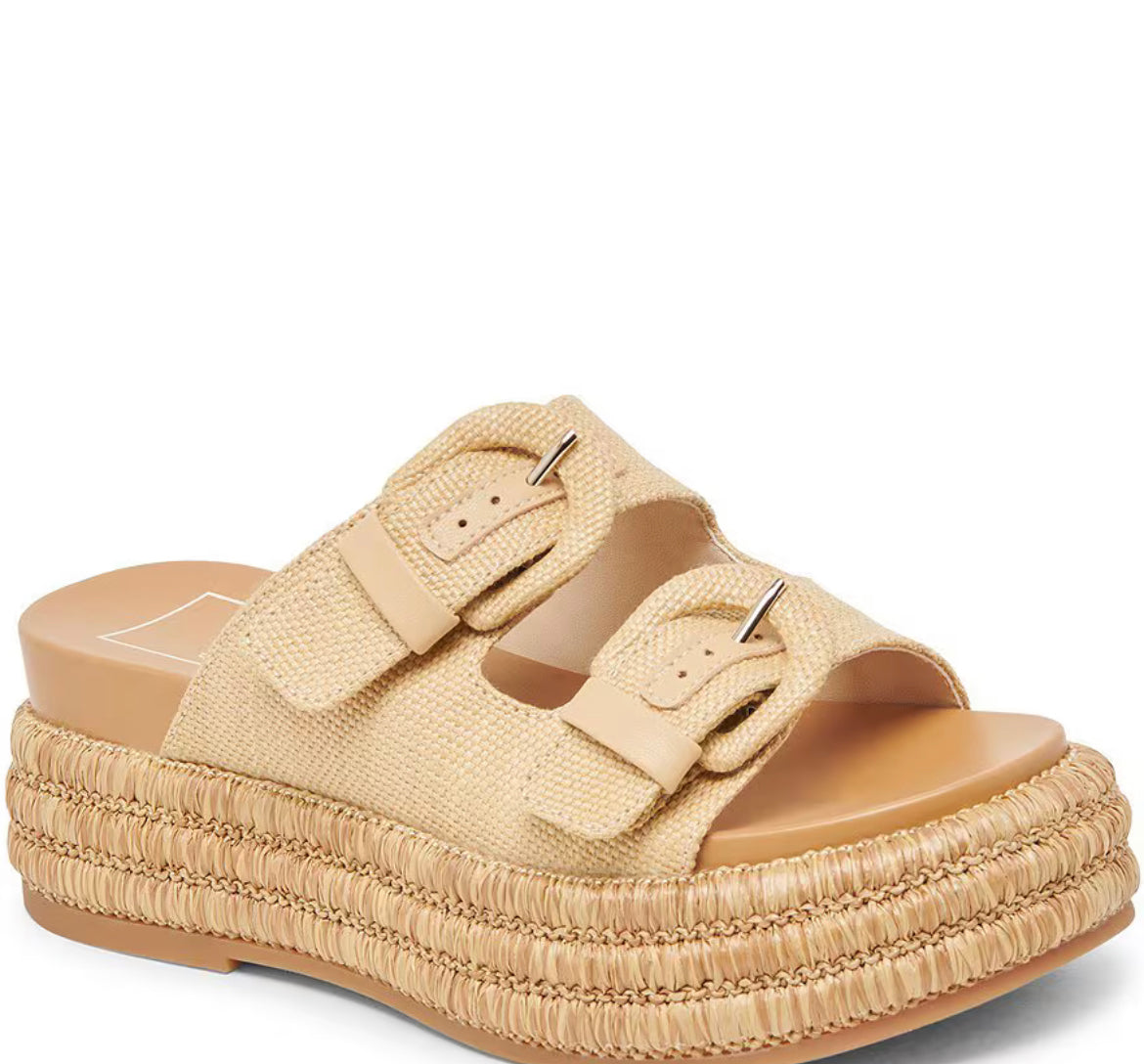 WITNY RAFFIA BUCKLE SANDLE