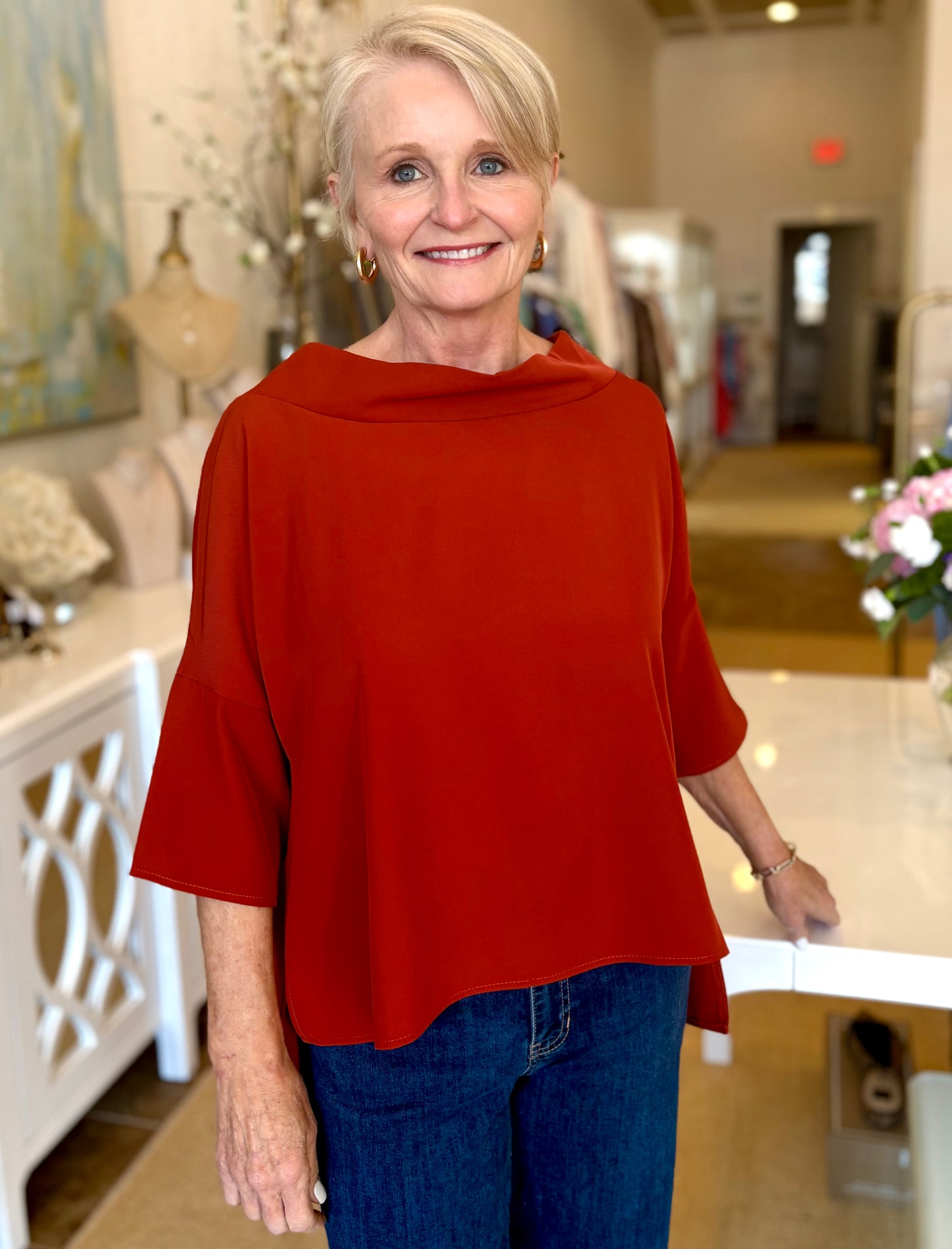 AUDREY TOP - CINNAMON