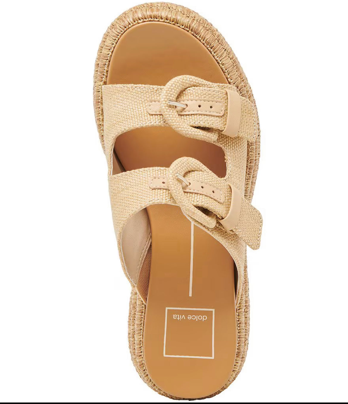 WITNY RAFFIA BUCKLE SANDLE