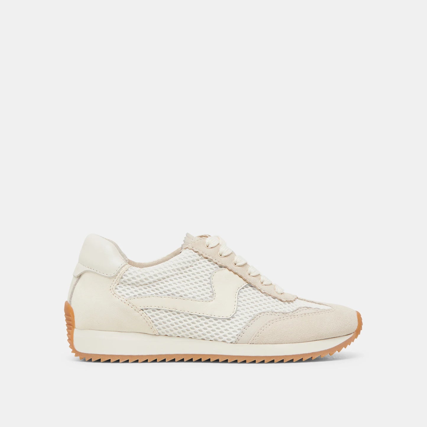 B.NTCD MESH WHITE WOVEN SNEAKERS