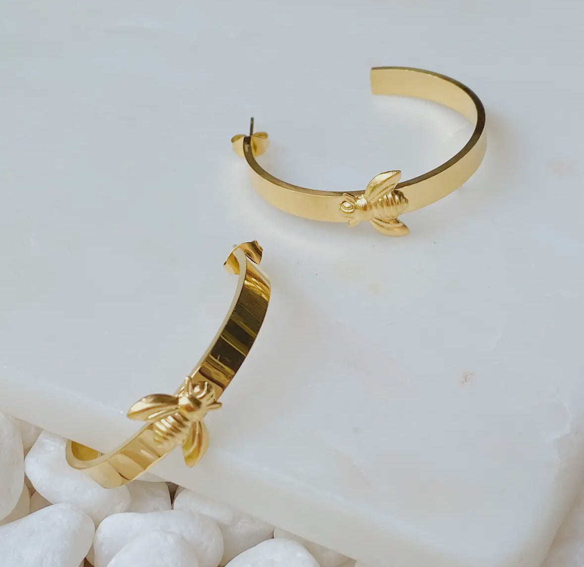 BEE LOVELY HOOP EARRINGS