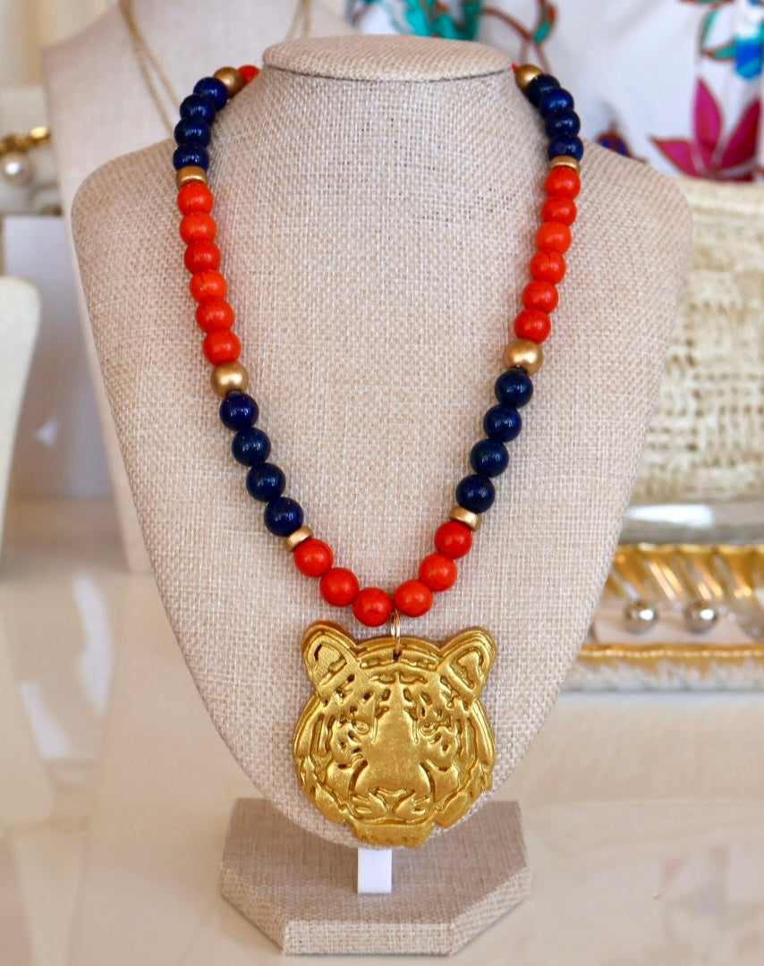 TIGER FACE NECKALACE