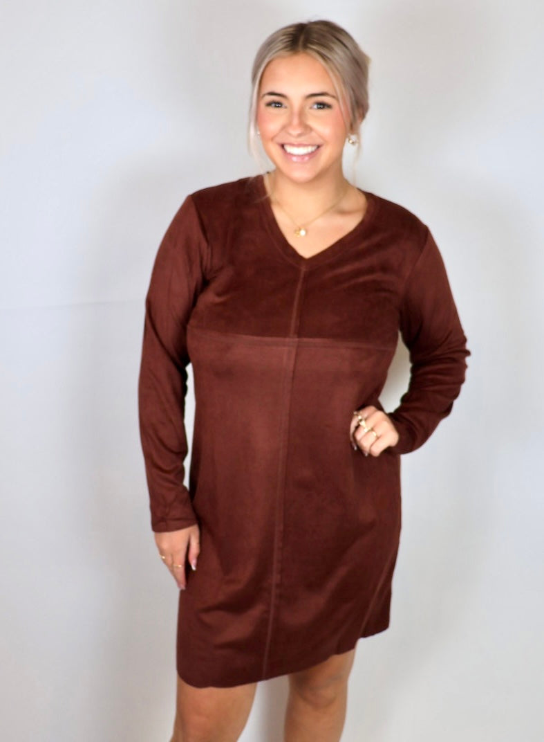 ESME DRESS - MAHOGONY