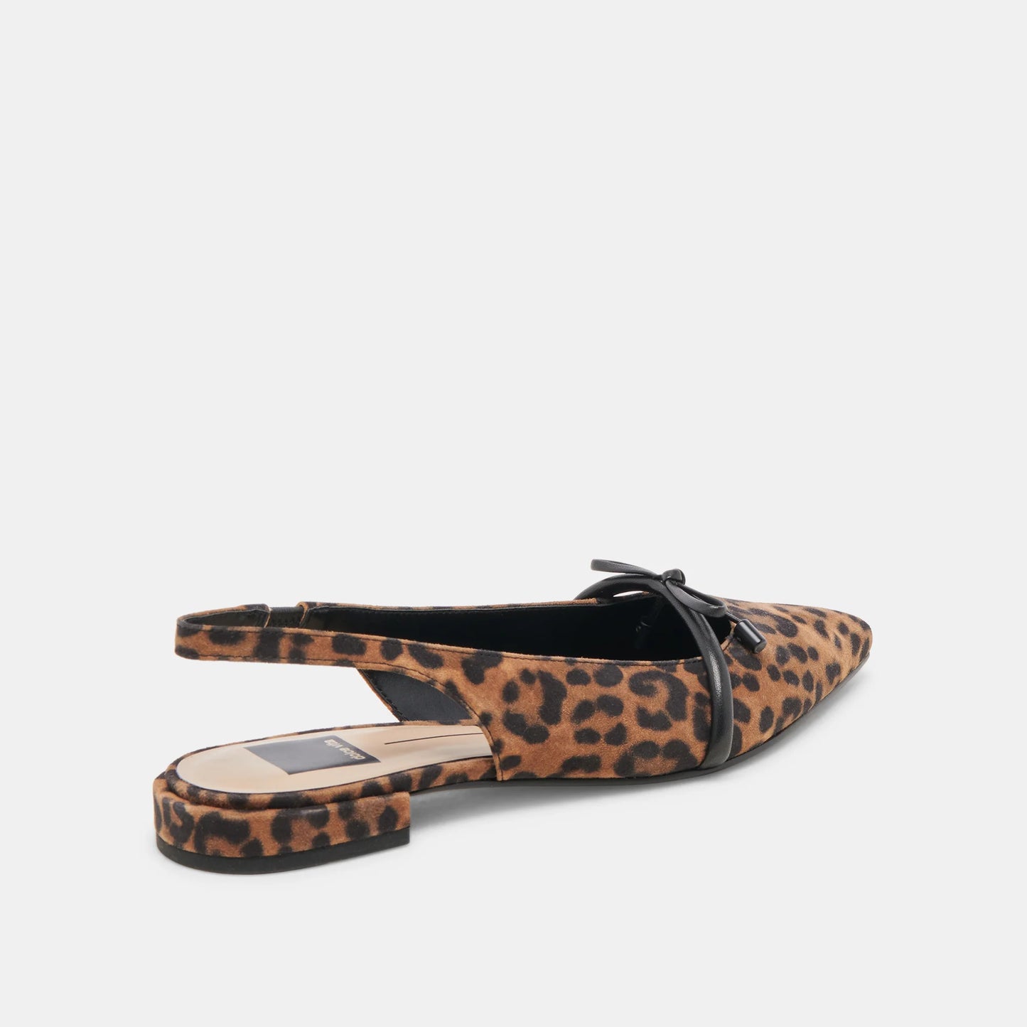 PAYGE LEOPARD SUEDE SLINGBACK FLAT