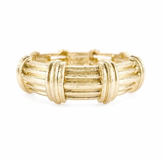 GOLD TEXTURED STRETCH BRACELET