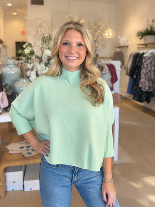 AJA SWEATER - LIGHT MINT