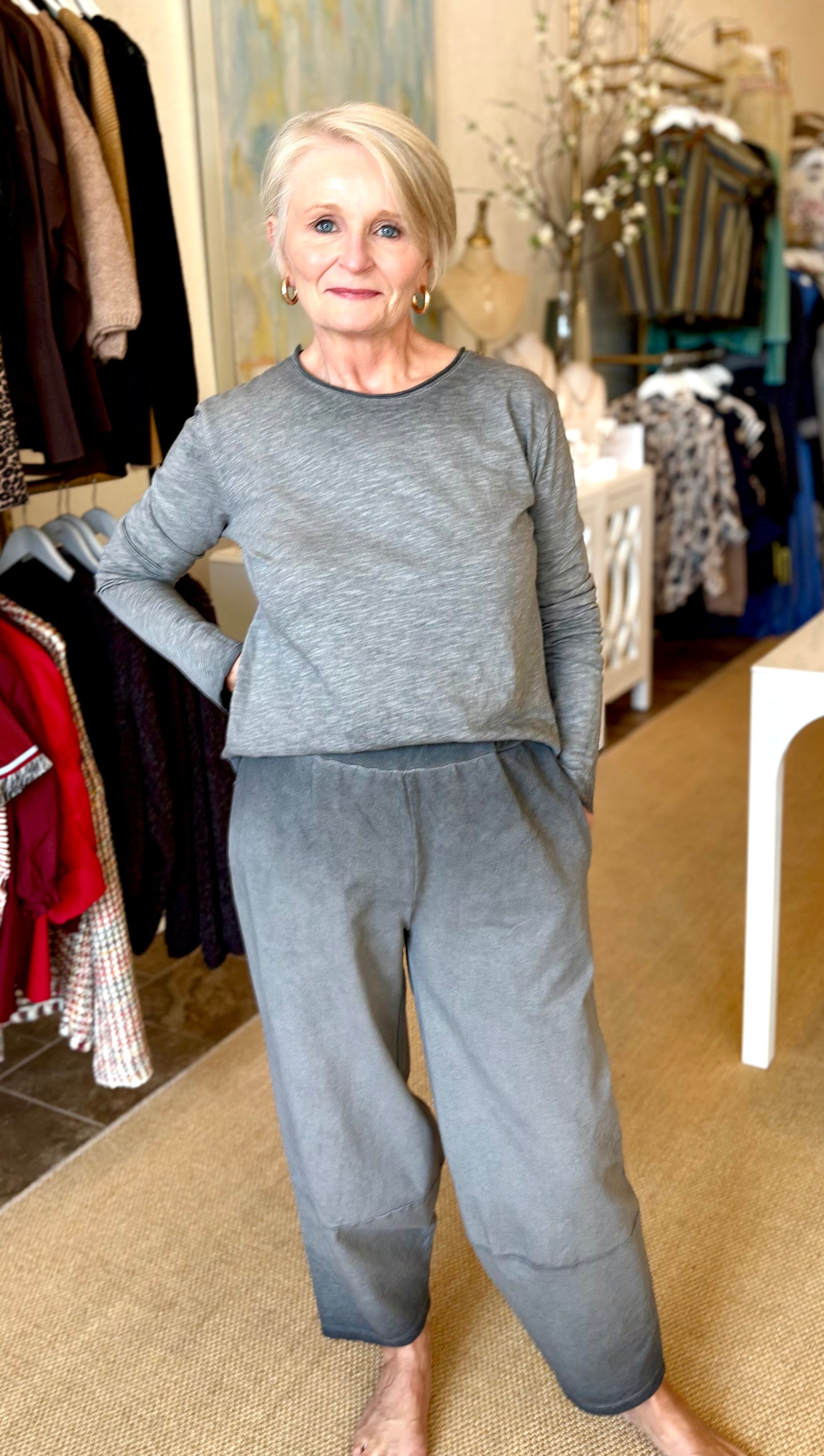 JAVIERA TOP - ANTHRACITE