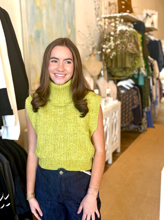 MARLENE SWEATER - RETRO LIME