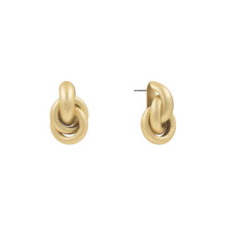 GOLD KNOT STUDS