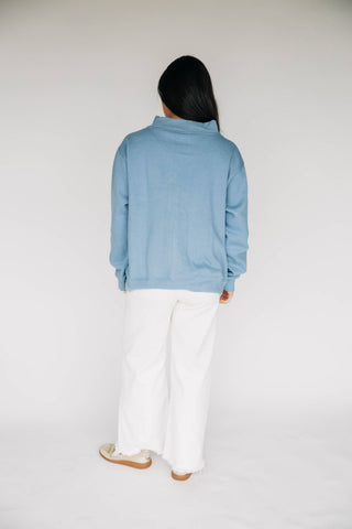 AUBURN GINGHAM MOCKNECK