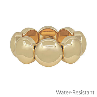 GOLD BOLD ROUND STRETCH BRACELET
