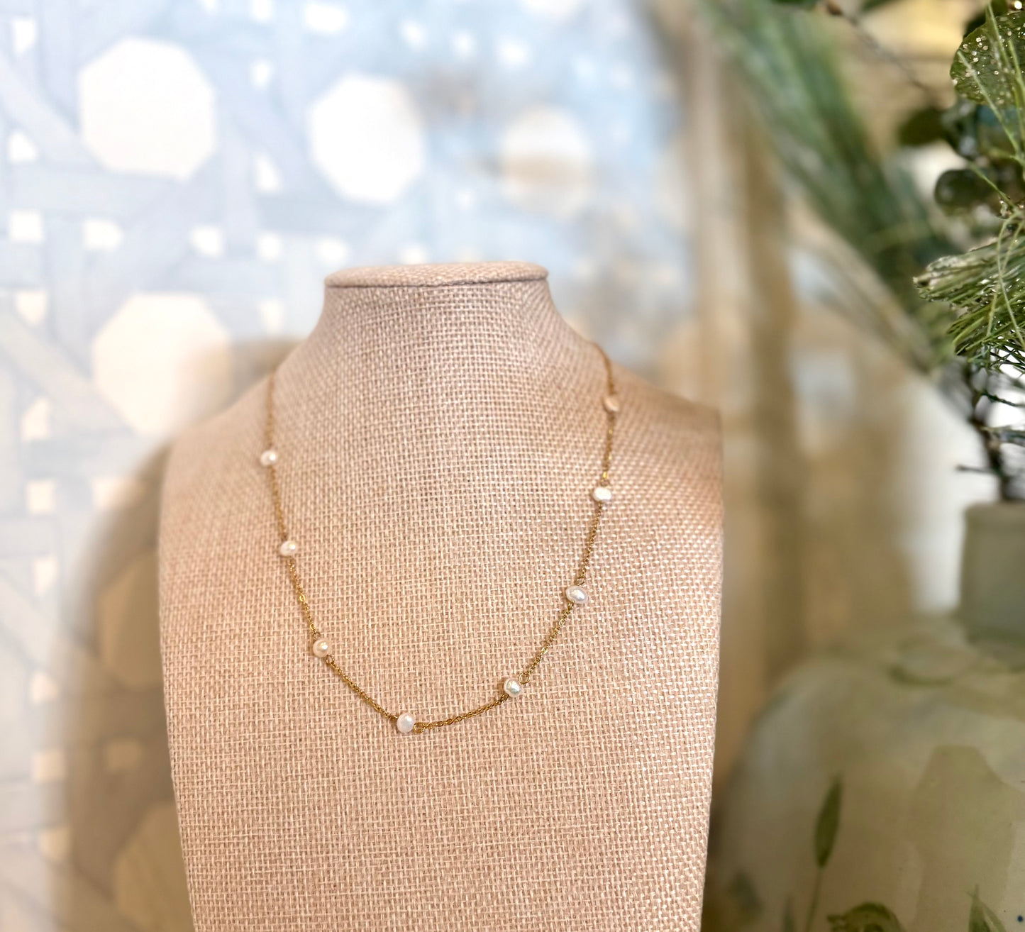 PEARL ETERNITY NECKLACE