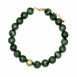 OLIVE BUBBLE NECKLACE