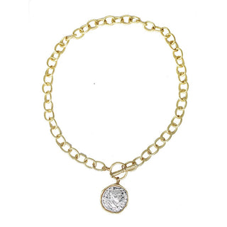 CROSS STAMPED NECKLACE