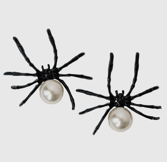 SPOOKY SPIDER PEARL- BLACK