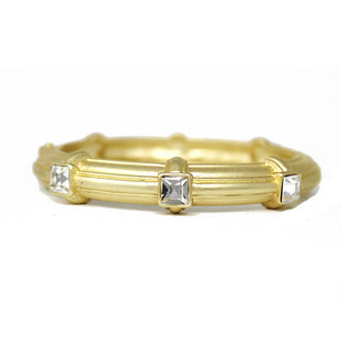 GOLD AND CLEAR STONE CRYSTAL BRACELET