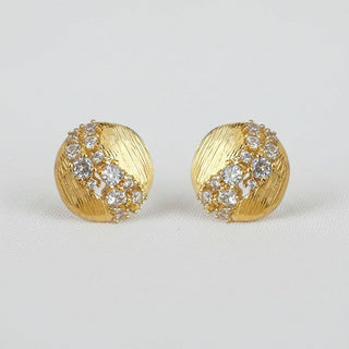 BRUSHED CZ STUDS