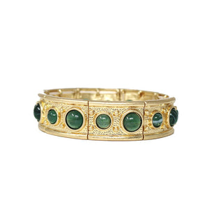 GOLD AND GREEN BRACELET