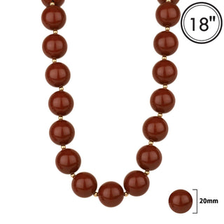 MAROON BUBBLE NECKLACE