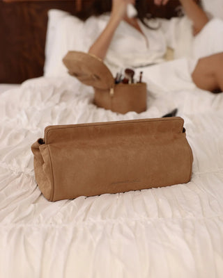 MARGOT HAIR TOOL TRAVEL CASE - SUEDETTE HONEY