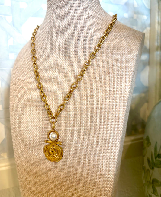 COIN PEARL NECKLACE