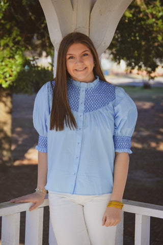 THEO BLOUSE - BLUE