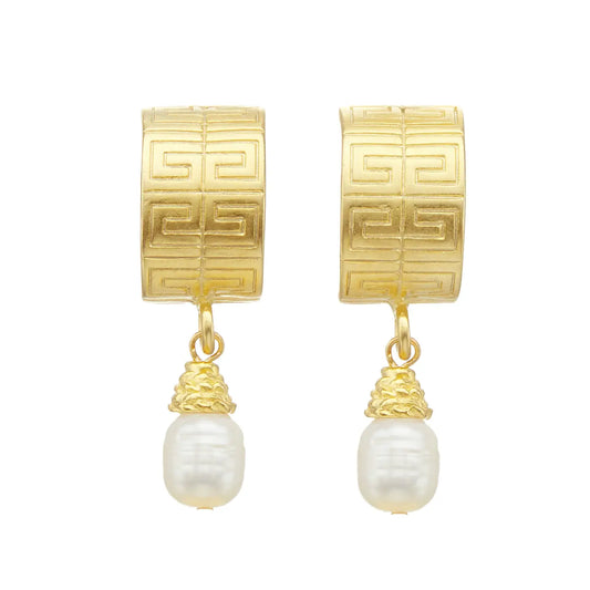 GREEK KEY EARRINGS