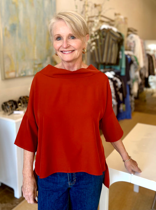 AUDREY TOP - CINNAMON