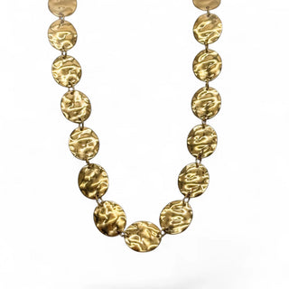 LEXY HAMMERED DISK NECKLACE