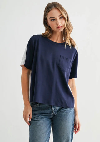 JAIDYN TOP - NAVY
