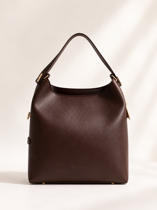 AUDREY SHOULDER BAG - CHOCOLATE