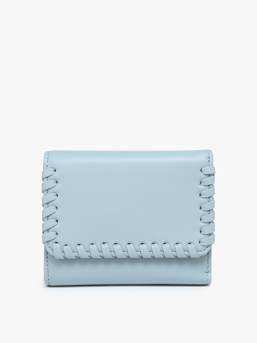 LOGAN WALLET- DUSTY BLUE
