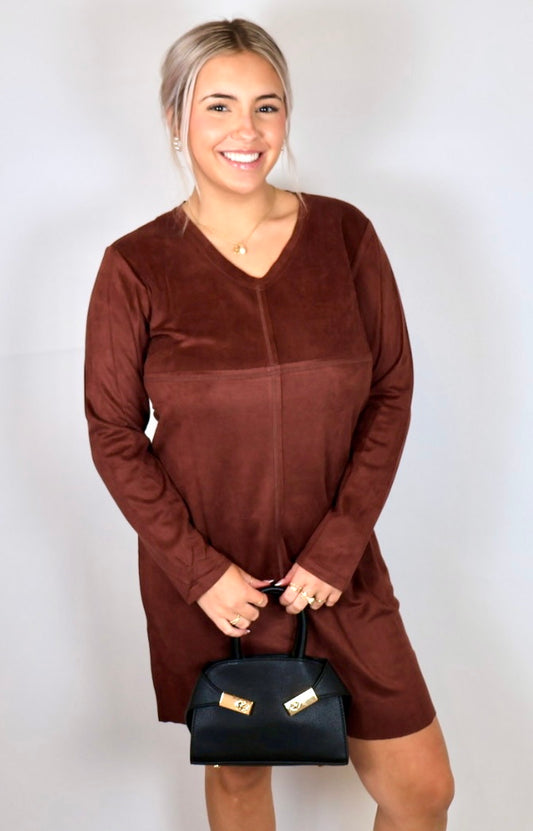 ESME DRESS - MAHOGONY