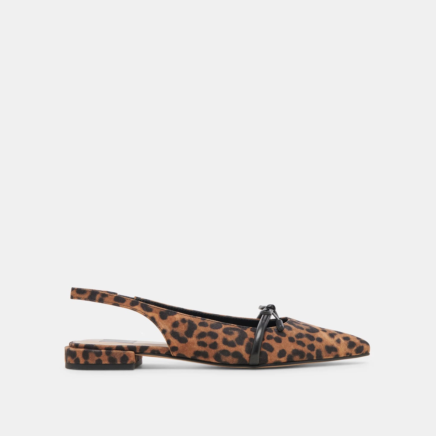 PAYGE LEOPARD SUEDE SLINGBACK FLAT