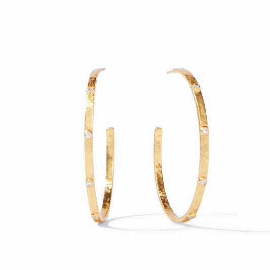 CRESCENT STONE HOOP - XL