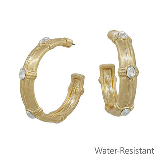HAMMERED STONE HOOPS