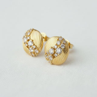BRUSHED CZ STUDS