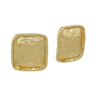 GOLD SQUARE STUDS