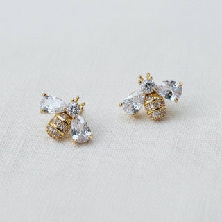 MINI CZ BEE STUD