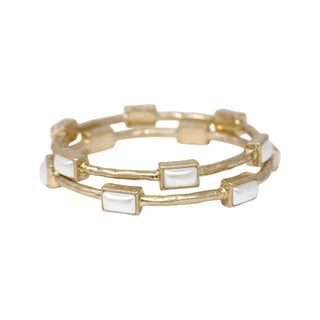 HAMMERED GOLD BANGLES