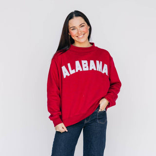 ALABAMA GINGHAM MOCKNECK