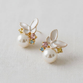 PEARL BUTTERFLY EARRINGS